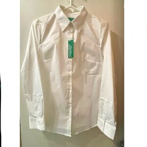Benetton - White Dress Shirt - M
